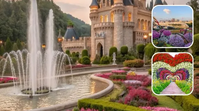 Dubai Miracle Garden Tour with colorful flowers and stunning floral displays